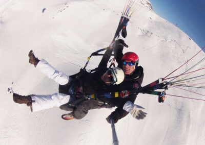 baptème parapente au ski