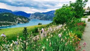 beauté nature, vue depuis le village du sauze du lac