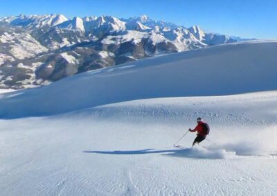 ski hors piste les orres, cadre magique